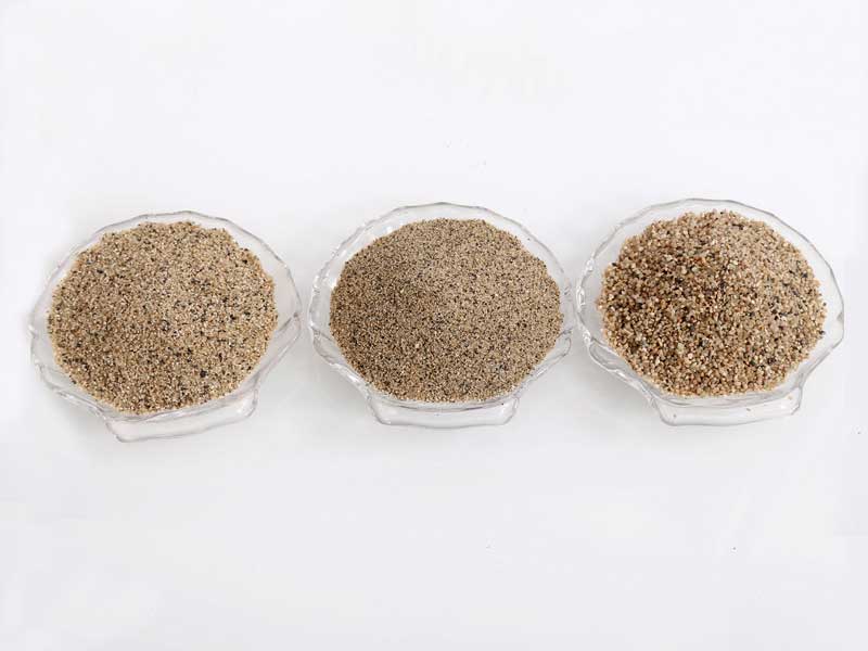 粗砂、中砂、細砂